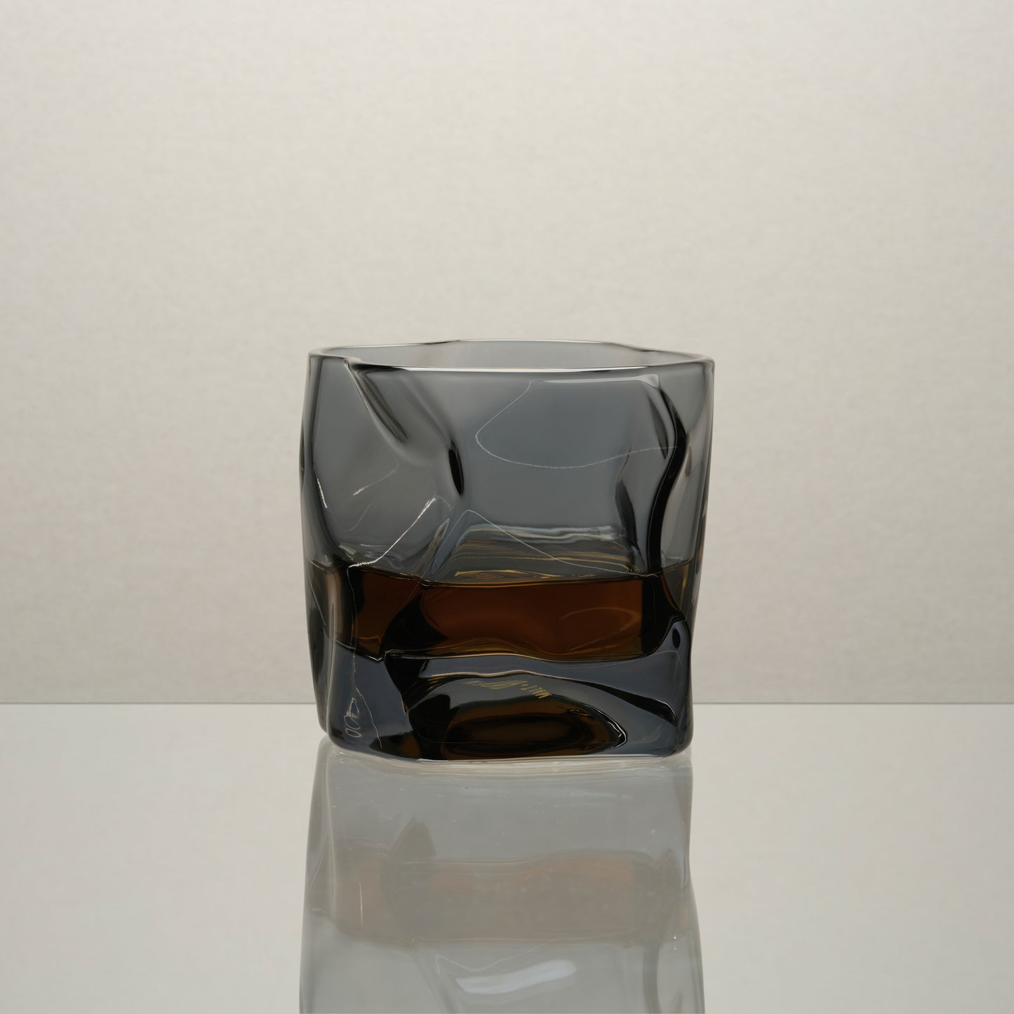 M&B Dark Whisky Wave Glass Set