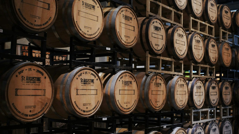 Glass of bourbon whisky