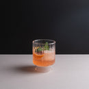 Apres ribbed lowball cocktail glasses